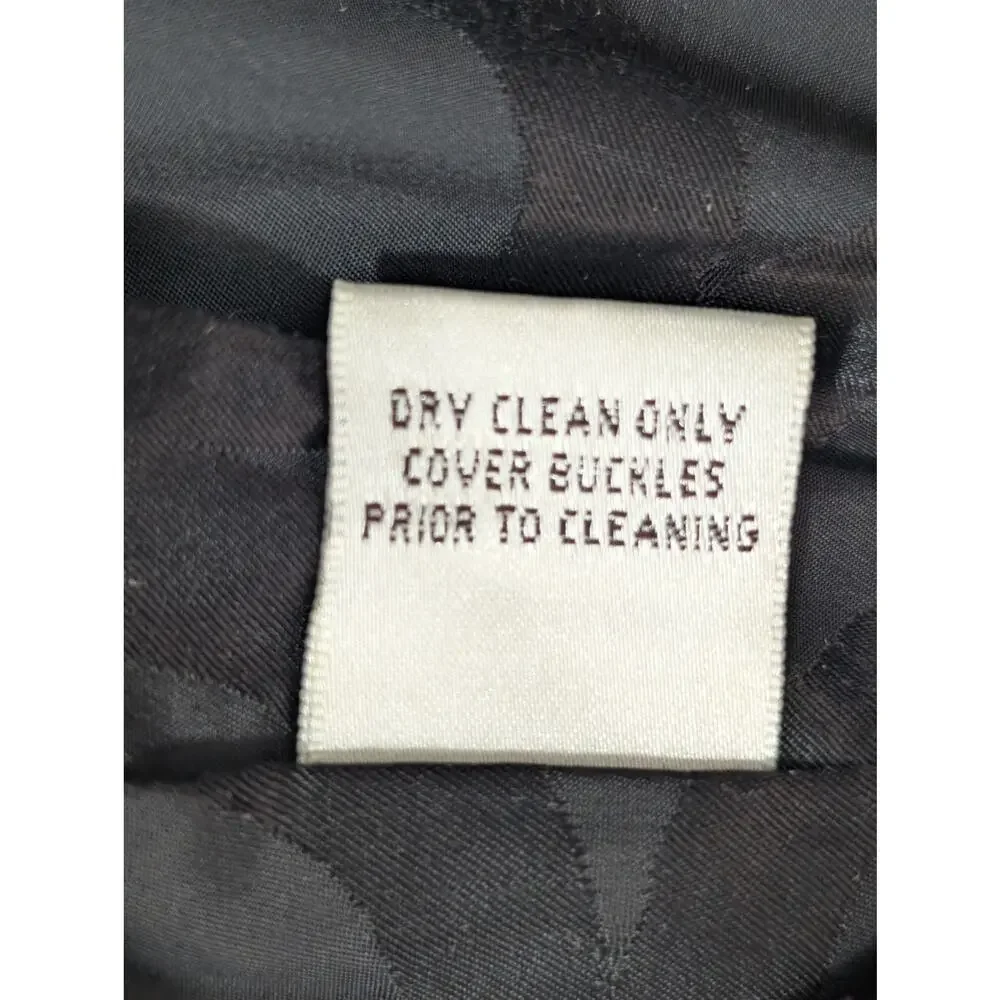 COACH! LUXE BLACK DOUBLE BREASTED, SILVER BUTTON, BELTED TRENCHCOAT, JACKET! 4